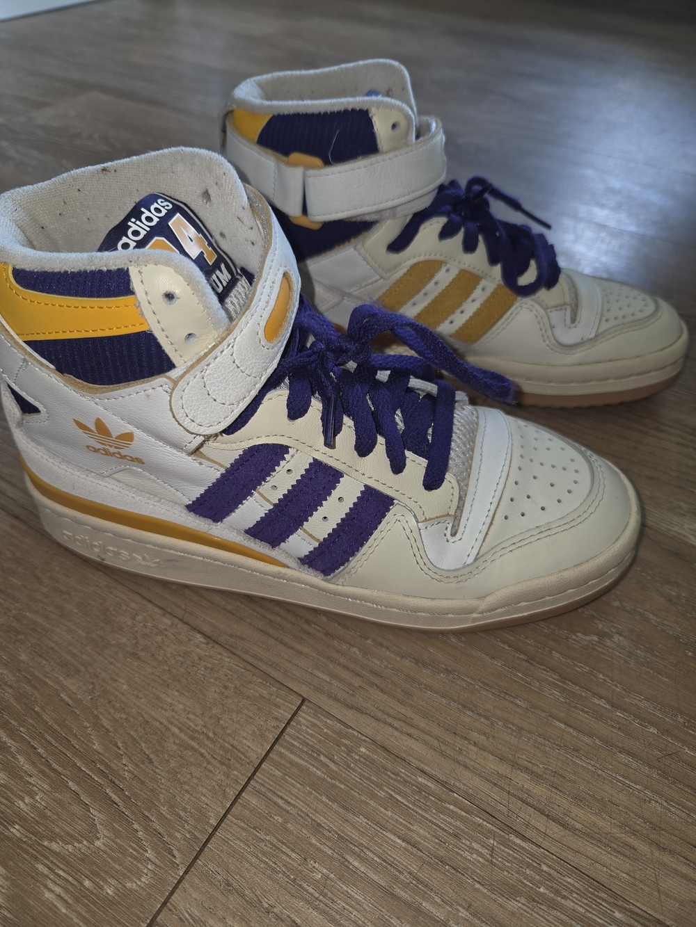 *RARE*Adidas Forum 84 High Lakers GX9054 Men’s Size 5 US High Top Sneaker EUC
